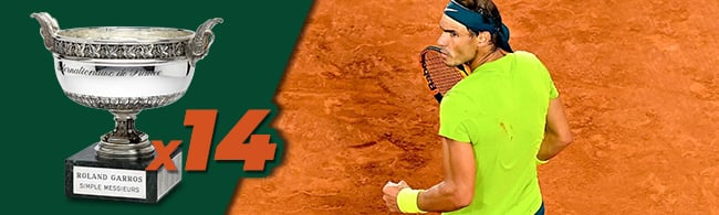 14 Roland-Garros Rafael Nadal