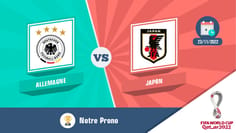 Pronostic allemagne japon