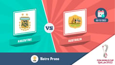 Pronostic argentine australie